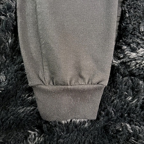 bebe Sport Black Joggers XL Logo Tape Pants Drawstring Waist Athleisure Gym - Picture 6 of 9